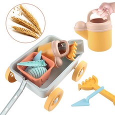 로니스토리 북유럽 스타일 모래놀이 세트 모래삽 도구 물놀이 장난감, 1개, INS 핸드카트 13피스 세트