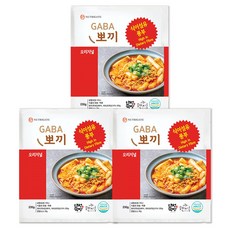 떡볶이 현미 [가바뽀끼] 건강한 간식 다이어트 떡볶이 보통맛 (신규 출시), 3개, 230g