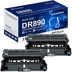 DR890 DR-890 드럼 유닛 2팩 호환 DR 890 대용량 Brother MFC-L6900DW HL-L6400DW HL-L6250DW 프린터 교체품, DR890 DR-890 드럼 유닛 2팩 호환 DR890