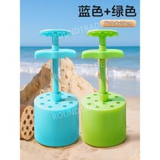 연탄모양 모래놀이 바다 모래놀이세트 샌드토이, 파란색+녹색 코어볼클립(1)
