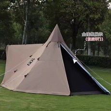 파이어쉘터 화목난로연통 티피텐트 비바돔 쉘터, D. 특허 모델 .4m 중간 카키 전체 내부 계정