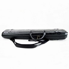 해금 가죽 케이스 카본 어깨끈 블랙 악기 숄더 보관함, 1개, 케이스+실버 줄+로즈우드 락