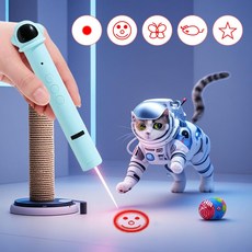 윈티크 애완용 도형 잡기 놀이 우주비행사 장난감, 1개, 블루