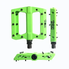 자전거정비산악 자전거 페달 링 9/16인치 밀봉 베어링 MTB 플랫 경량 나일론 섬유 도로 액세서리, 07 Green