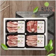 [죽향본한돈] 보성녹돈 선물세트5호1.8kg(삼겹살 500g 2개 목살 500g 항정살 300g), 1개