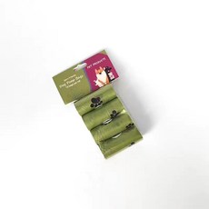 PET PRODUCTS 寵物拾便袋 環保材質 15個/卷 狗便便清潔袋, 綠色, 1個, 36個裝