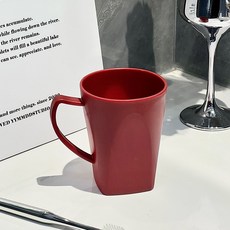 漱口杯 加厚耐摔 刷牙杯組 家用塑料 洗漱杯套裝 簡約設計 浴室用品 居家清潔+深紅色+301-400ml, 1個, 深紅色:301-400ml