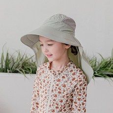 카카푸푸 뉴트럴 플랩캡 키즈 아동 맘커플 물놀이 여름 챙모자