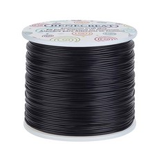 무광 라운드 알루미늄 와이어 1mm 공예 핸드메이드 DIY 주얼리 수공예 가드닝 조각용, 블랙, 1개