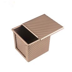 帶蓋吐司模具 450g 吐司盒 不沾烘焙模具 附蓋低糖吐司盒, 1個, 方形 吐司盒(帶蓋)