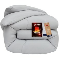 일본 직배송 Colorsroom 싱글 컴포터 깃털보다 따뜻함 Thinsulate 겨울용 4.4파운드 2.0kg 세탁 가능 가벼움 항균 냄새 방지 먼지 진드기, gray steel gray