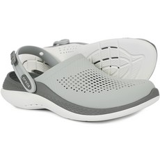 crocs 卡駱馳 Literide 360 CLOG透氣水陸辦公室學生多功能拖鞋, 240(M5W7), 灰色