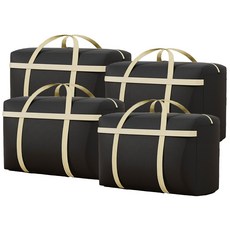 티알비 초대형 이사 가방, 4개, 블랙