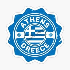 아테네 그리스 국기 엠블럼 스티커 벽 룸 트럭 캠핑카 노트북 자동차 창 오프로드 데칼, 7. Greece, D. 15cm