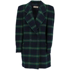 안젤로 빈티지 컬트 중고 1980's 체크 후드 코트