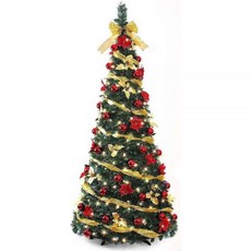 3초트리 팝업 세트 원터치 120cm 원터치접이식트리 트리 포토존 접이식, A. 1.5m + 교수형 장식 + 램프