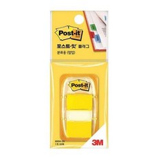 3M 포스트잇플래그 680M-5N(노랑 44x25mm 50매입) 노트 메모 점착 포스트 수업 필기 사무 오피스 문구 종이+커머스연구소Shop, 빠른배송