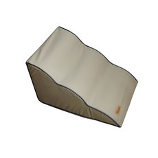 寵物爬高樓梯 貓狗臺階 床邊海綿梯子 小型泰迪適用 上床爬梯墊子, 1個, 卡其色