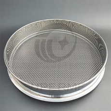 304不銹鋼篩子 - 麵粉篩/米篩/糖粉篩/分樣篩/試驗篩 - 雙層沖壓不銹鋼網, 1個, 直徑20公分20目小米芝麻不漏