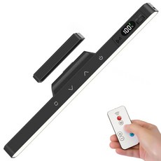 Danni 다용도 수치형 디스플레이 밝기조절 무선 자석 LED 무드등/독서등, 블랙