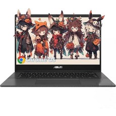 ASUS 크롬북 C203XA 러그 & 스필 레지스턴트 노트북 11.6인치 HD 4GB 램 32GB eMMC 다크 그레이 (C203XA-YS02-GR), 14인치 FHD