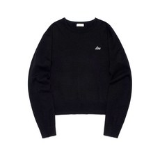 LEE 우먼 라운드 니트 블랙 405881