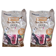 BOWWOW 成犬用軟性飼料 (羊肉) 3kg, 2袋