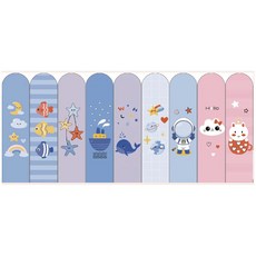 自粘兒童房卡通牆貼防撞軟包幼兒園環創裝飾牆裙防水立體牆圍保溫, 卡通牆圍【9片裝】