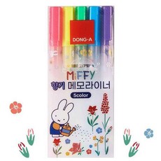 미피 향기나는 형광펜 메모라이너 5색