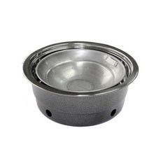 숯불 로스타B 삼겹살용 (탁자구멍340 석쇠330mm), 숯불로스타B-뚜껑, 1개