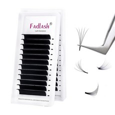 Easy Fan 볼륨 속눈썹 D DD 컬 셀프 패닝 속눈썹 연장 2D~10D 0.07mm 쉬운 팬 속눈썹 연장 8-18mm 길이 약 90°C(0.07-D 12mm), 0.07-D-14mm