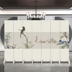 맞춤형 스크린 파티션 거실 차단막 회사 사무실 라이브 방송 접이식 배경벽 모던 심플 리빙, 03 4 anti-penetration f, 09 Style 11