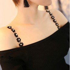 1+1 알진주 브라끈 레이스 브라끈 패션 브라끈 누드끈 홀터넥 시스루 브라자끈 브래지어 끈