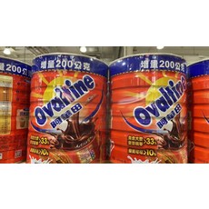 Ovaltine 阿華田 巧克力麥芽營養飲品 增量200公克 1350公克, 2個