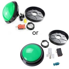 DIY 아케이드 게임 가진 SWITCH를 단추 LED 기계를위한 둥근 누름 100MM, GN