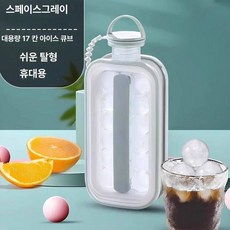 하이볼얼음트레이 위스키 동그란 대형트레이 물병 하이볼, 1개, [그레이]