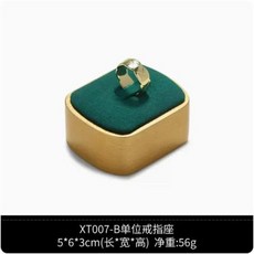 녹색 극세사 금속 쥬얼리 디스플레이 랙 쥬얼리 목걸이 반지 귀걸이 팔찌 라이브 방송 디스플레이 소품