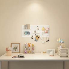 철제 선반걸이 파티션 걸이대 랙 벽걸이 타공판 100x30cm-밤하늘 보드 메쉬망 블랙, 1개, AI. 아이보리 100x40cm
