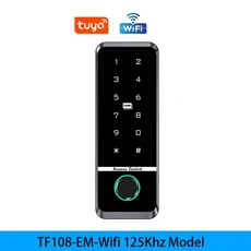 WiFi Tuya 지문 액세스 컨트롤러 야외 방수 독립형 RFID 키패드 시스템 125KHz/13.56MHz 스마트 앱 잠금 해, 01 TF108-EM-Wifi