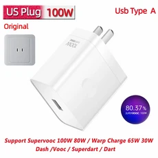 Oneplus 기존 충전기 100w Supervooc Type-A 어댑터 Super Vooc 고속 충전 Usb 케이블 80w One Plus 12 11, 01 100w US charger, 01 China Mainland, 04 add 2m 100w cable