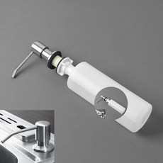 세제 디스펜서 500ml 실버 거품비누디스펜서