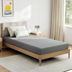 노빌라 트윈 XL 매트리스 5인치 메모리 폼 에어플로우 웨이브 컷 및 압력 폼이 포함된 박스에 담긴 쿨 터치 윤곽 지지 사이즈, Twin XL, 5 Inch, Medium Firm