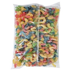 레제 대용량 벌크 네온 사우어 웜즈, 1개, 2.268kg