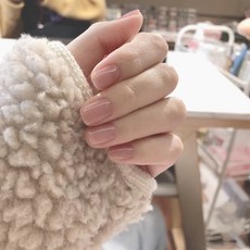 숏네일팁 붙이는 인조손톱 셀프 네모 네일팁24p, 1개, 내추럴 누드톱