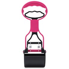 寵物拾便夾狗屎夾子撿便器 便攜易帶長手柄鏟屎神器 狗狗夾便器, 1個, 短款【粉色】