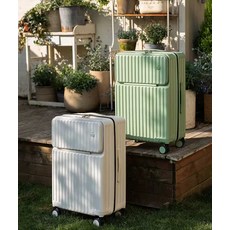 아리 전면개방캐리어 20인치 기내용 22-24인치 USB 대용량 캐리어, 1개, 상세페이지 참고