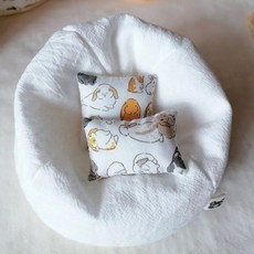 棉花娃娃沙發 棉花娃娃掛件 定製款娃用懶人沙發 bjd棉花娃娃盲盒草莓熊可愛小沙發 微型家具 微縮沙發, 1個, 金黃色,直徑12厘米兩件套