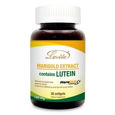 Lovita愛維他 金盞花葉黃素20mg膠囊 美國專利FloraGLO(30顆 小分子/全素), 1個, 30顆