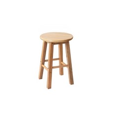 바의자 라운지 원목 나무 체어 등받이없는 카페 원형 원목 보강 내추럴 우드 45cm, 80cm (발끝 스툴 표면 색상 참고)