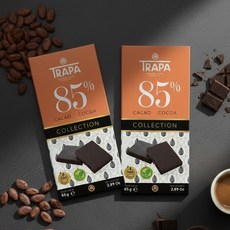 trapa 85%巧克力, 80g, 2個